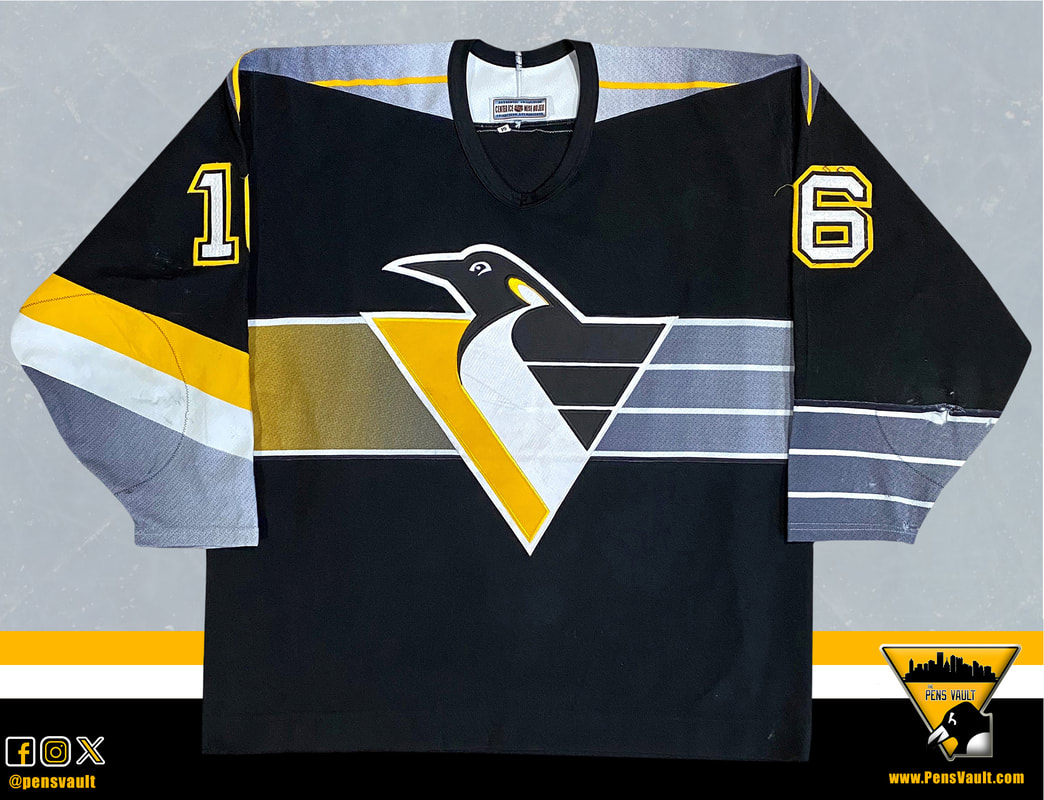 1994-95 Pittsburgh Penguins Road (Black) Set 1 Game Worn Jerseys