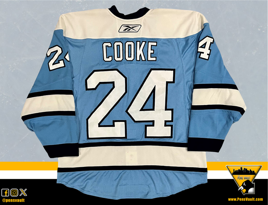 NHL Matt Cooke Pittsburgh Penguins 2008-09 Game Used / Worn Reebok