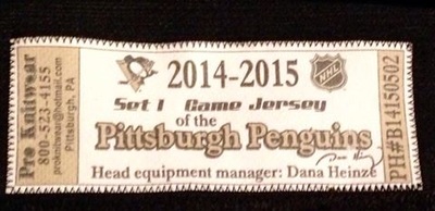 2010-11 Arron Asham Pittsburgh Penguins Winter Classic Practice Jersey –  “2011 Winter Classic”
