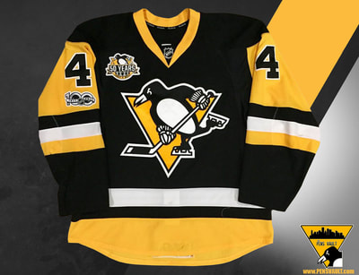 Pittsburgh Penguins 1995-96 jersey artwork, This is a highl…