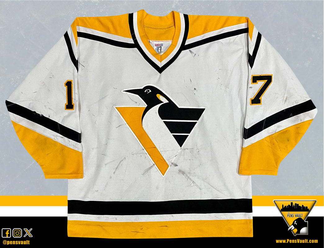 1995-96 Pittsburgh Penguins Alternate Game Worn Jerseys 